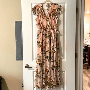 Band of Gypsies, M, Flowy Floral Maxi Dress